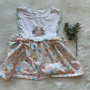 Abby & Evie - Boutique | EUC - Easter Appliqué/Print Dress - Size 18 Months